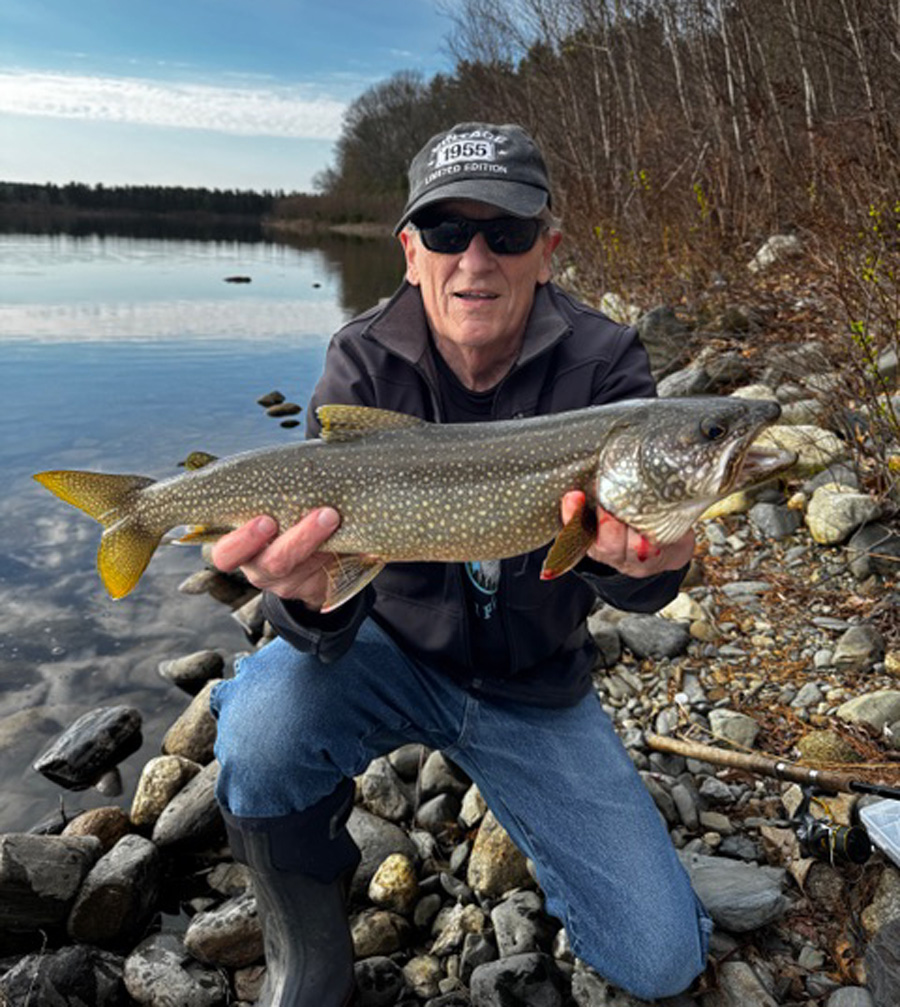 Billy Eicher with lake trout