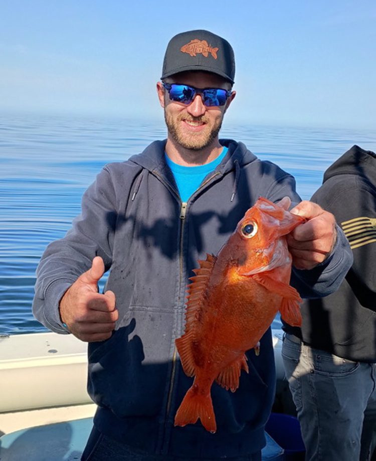 aA chunky Acadian redfish caught aboard Adventure and Catch Charters this week