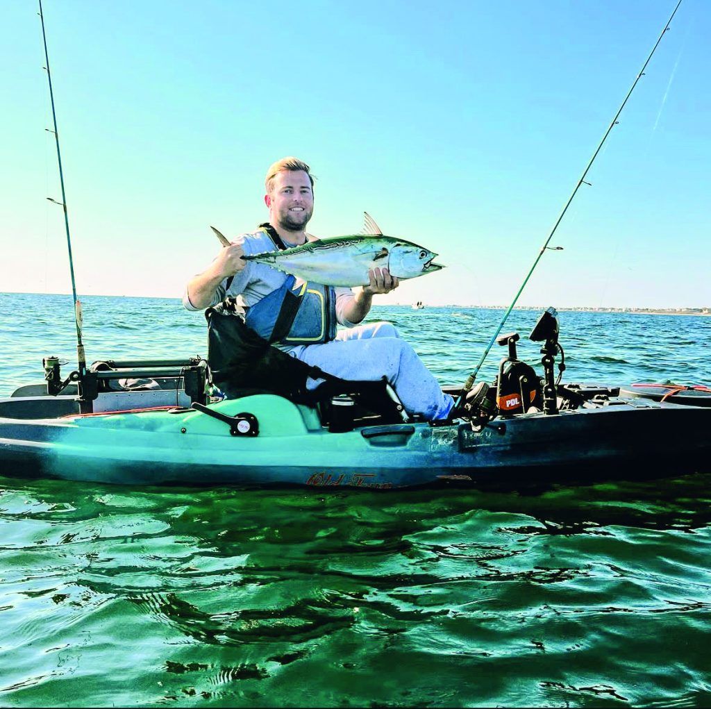 kayak fishing in Narragansett Bay