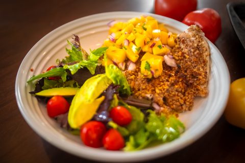 Recipe: Pecan-Crusted Sole with Fresh Mango Salsa