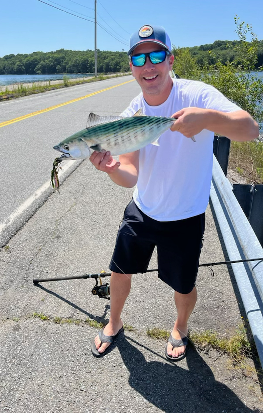 Jason Vasconcellos with bonito