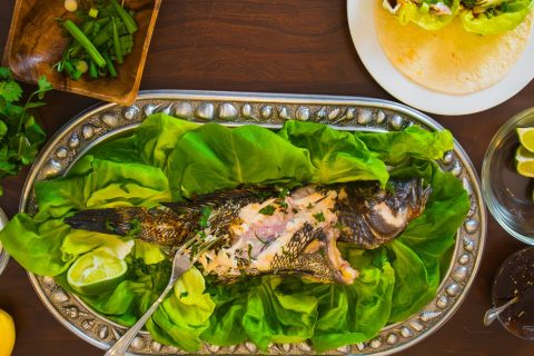 Recipe: Handheld Grilled Whole Black Sea Bass