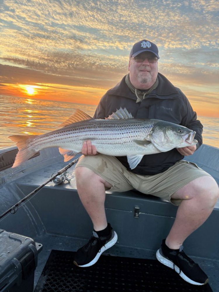 Diamond Pass Charters striped bass
