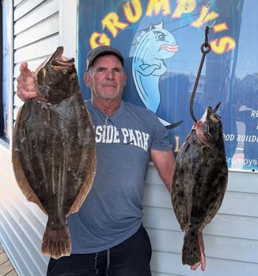 Wayne Woodland with fluke