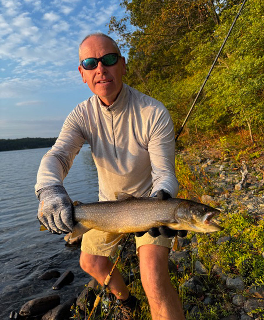Rick Holbrook with lake trout