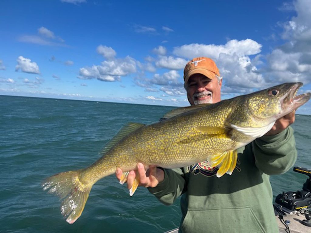 James Hall with walleye