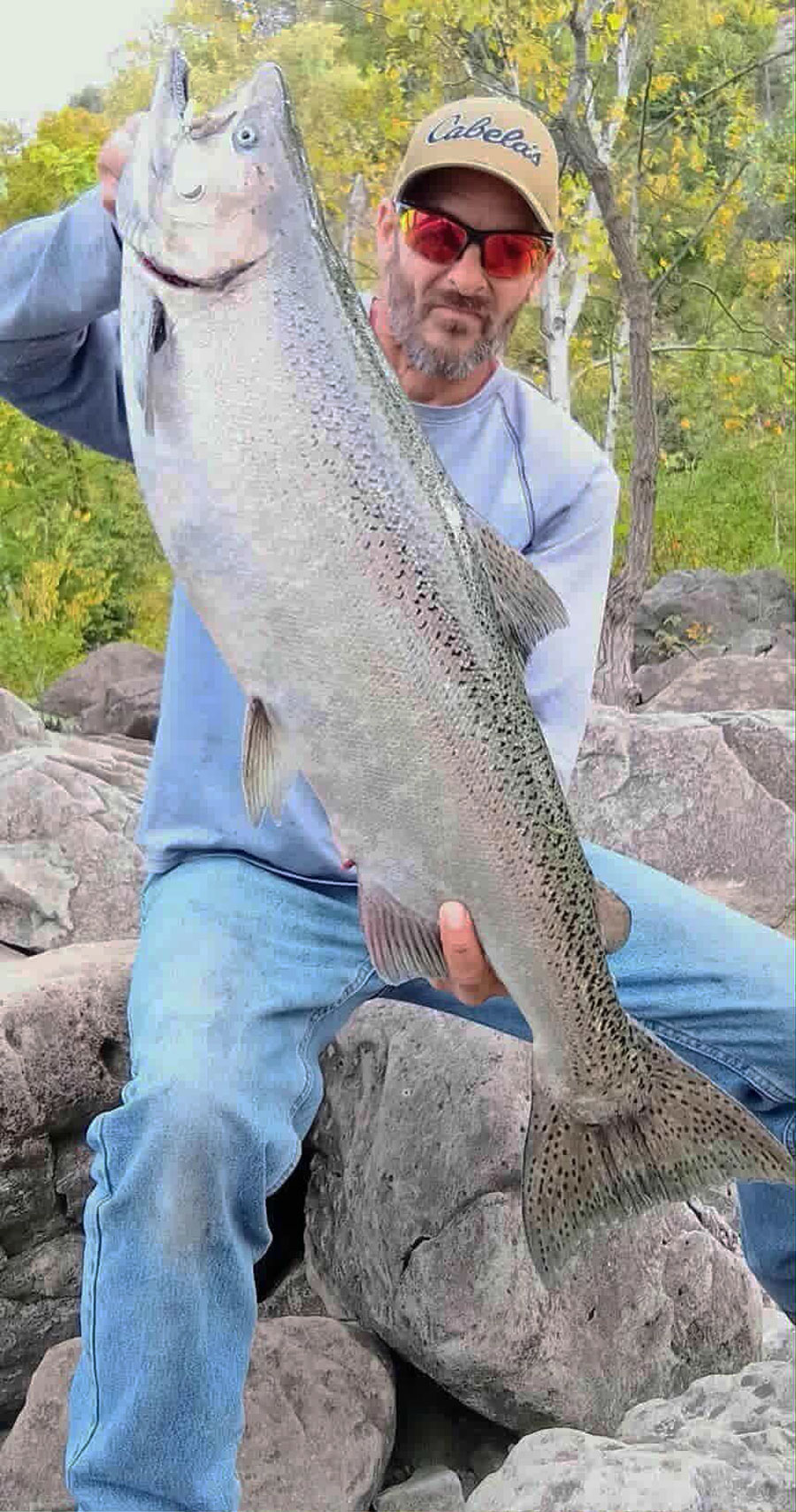 Mike Ziehm with salmon