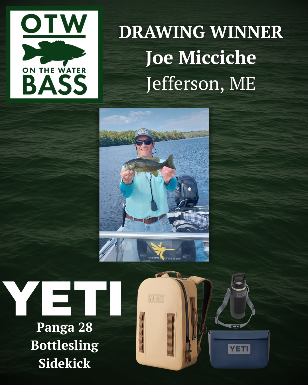 Weekly Drawing Winner: Joe Micciche &mdash; Jefferson, ME