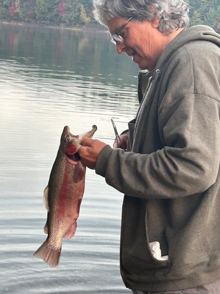 stocked rainbow trout