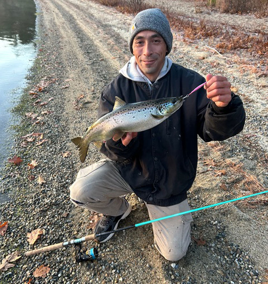 David “Dee” Do with salmon