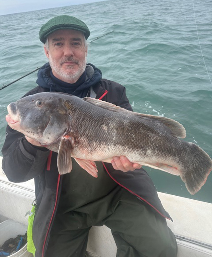 Patrick McEachen with tautog