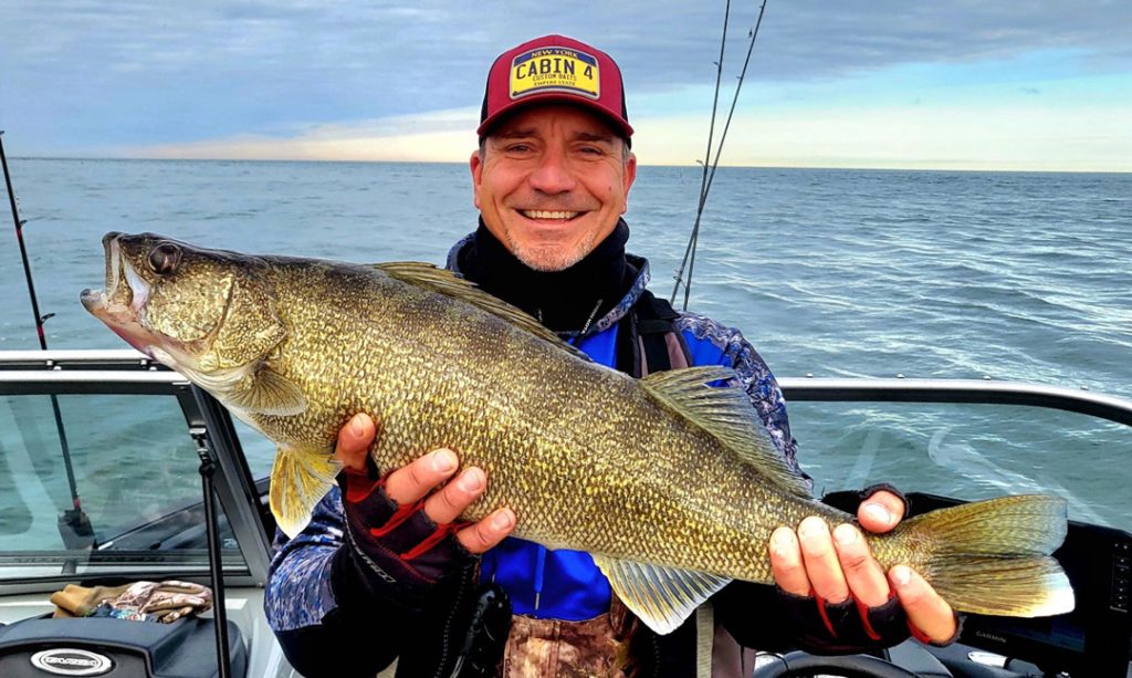 Capt. Paul Karelus with walleye