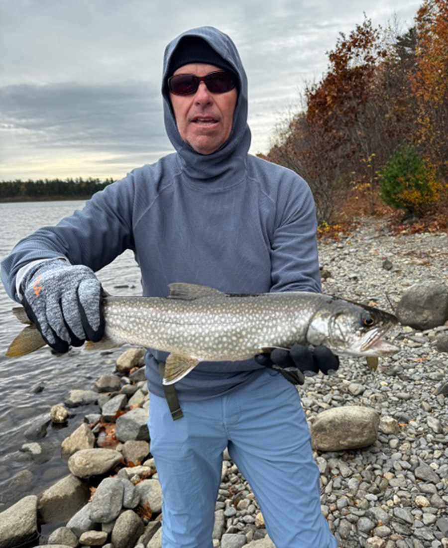 Rick Holbrook with lake trout