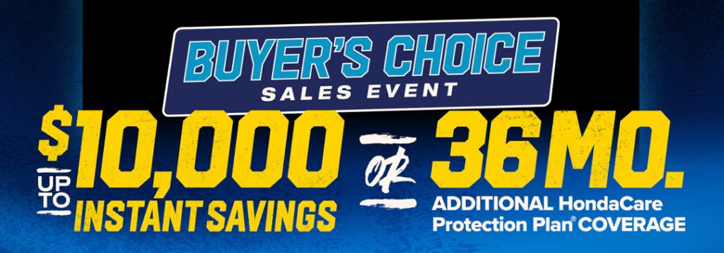 2026 Honda Buyers' Choice Sales Event