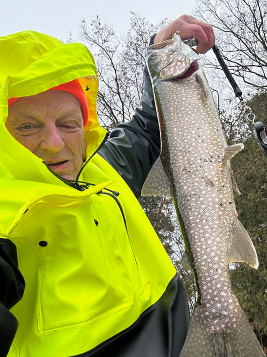 Billy Eicher with lake trout