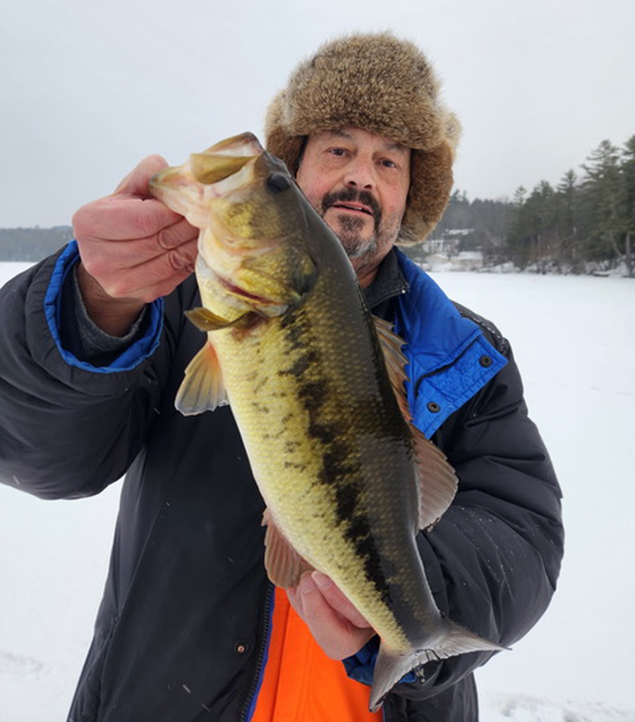 John D Silva with NH largemouth bass