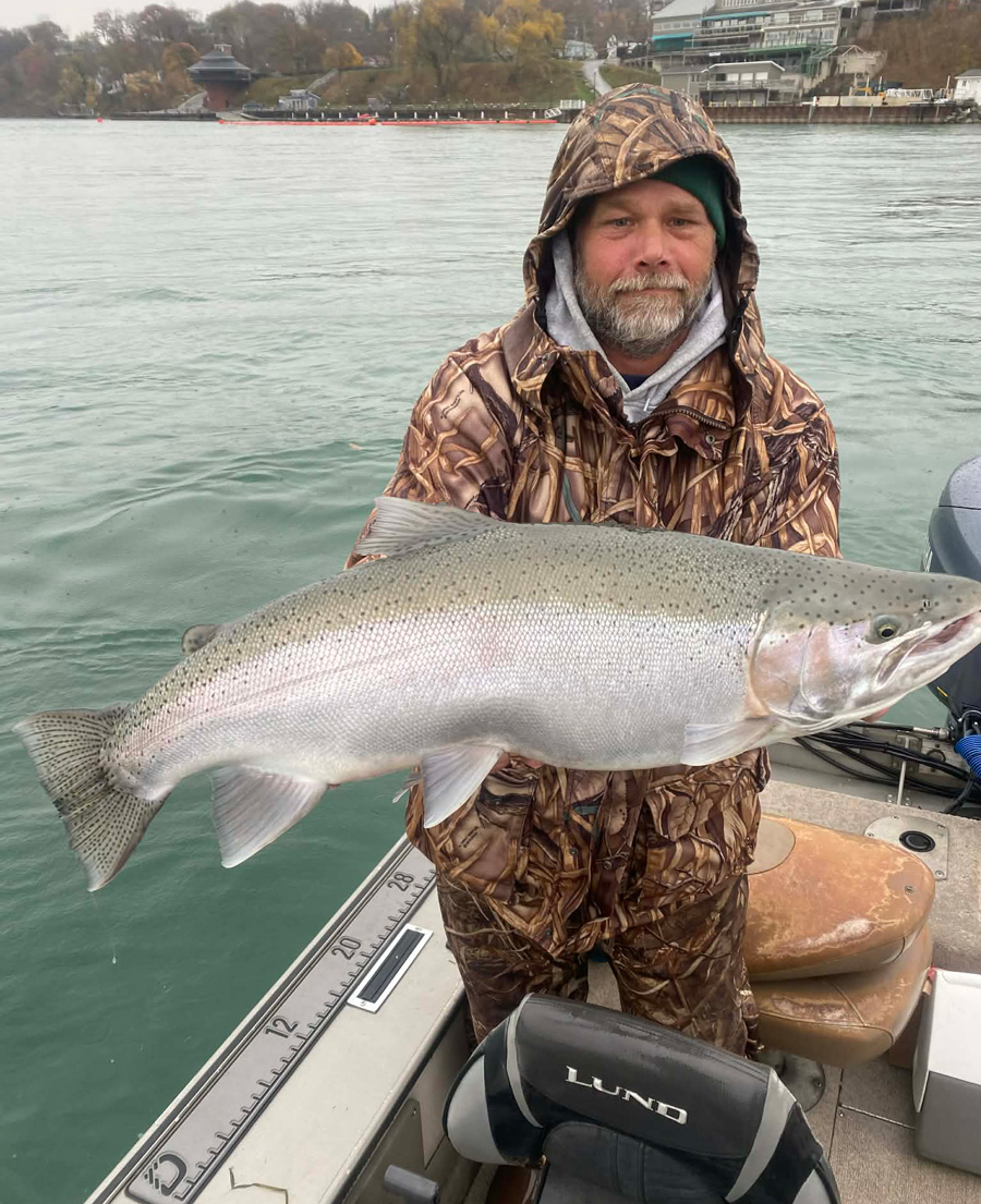 Josh Gaughn with steelhead
