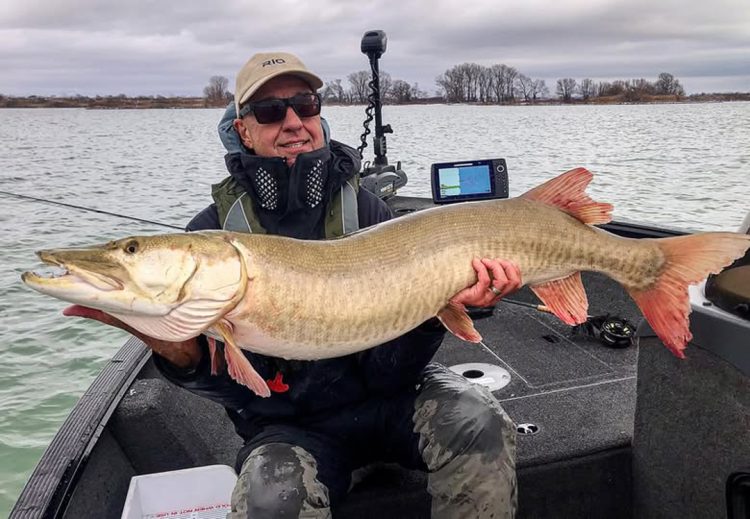 Rick Kustich with big musky