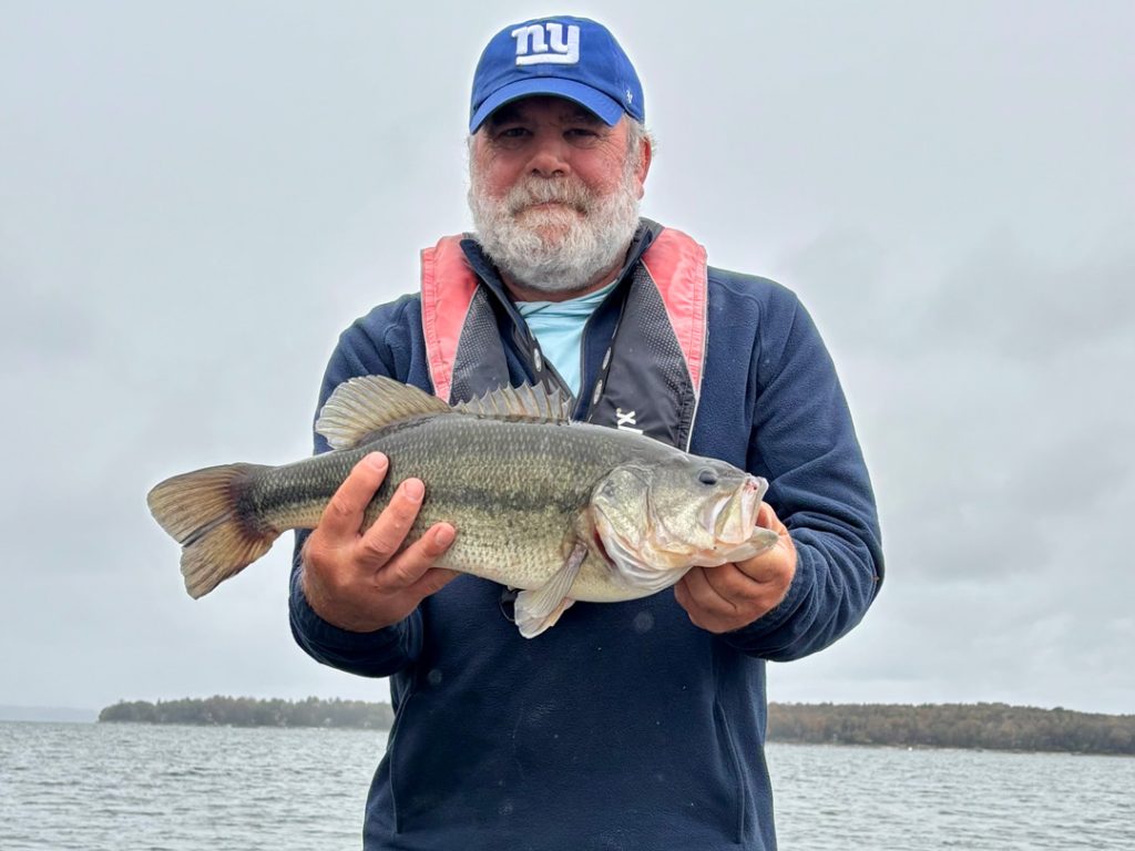 Roy Gangloff with Lake Champlain largemouth bass