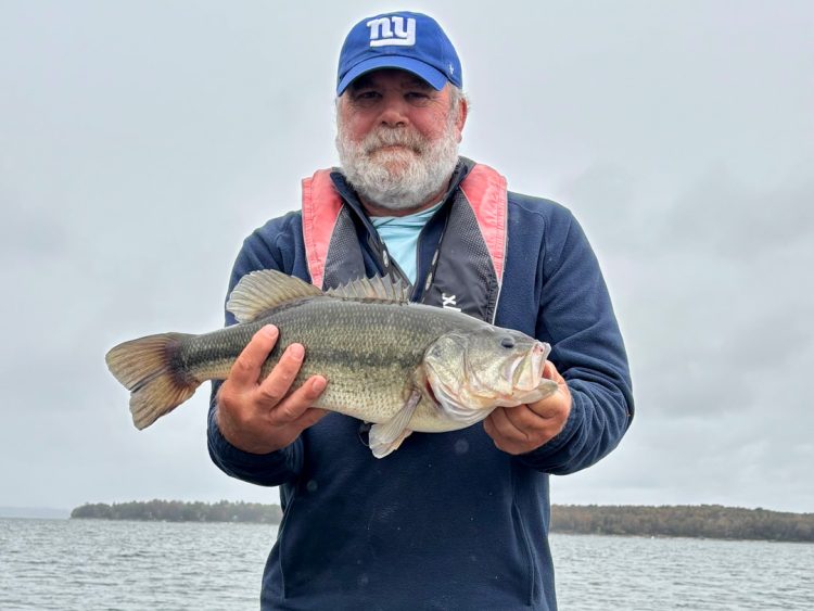 Roy Gangloff with Lake Champlain largemouth bass