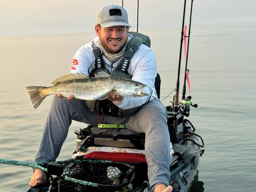 Trout feed around dawn and dusk