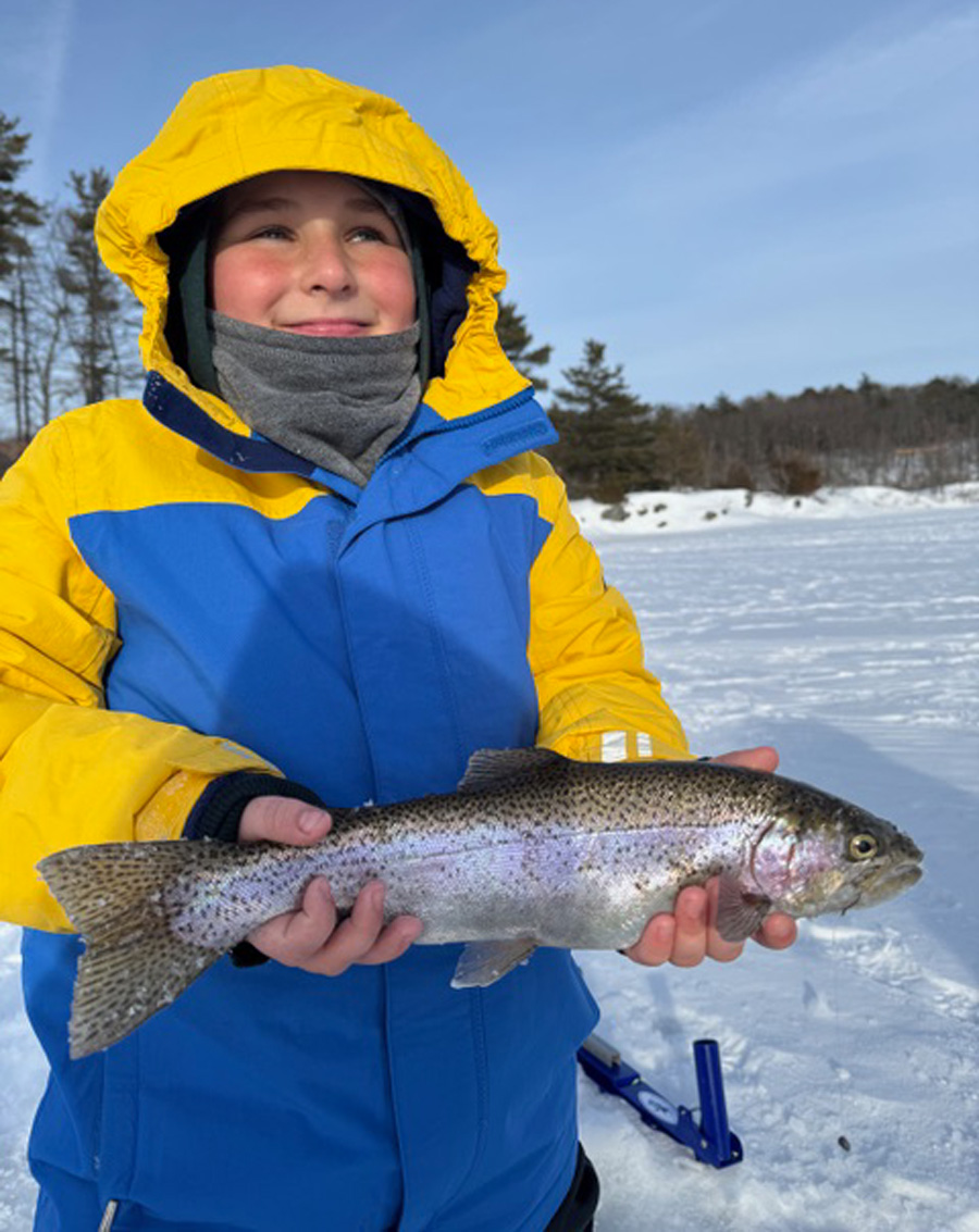 Nicco Paone with rainbow trout