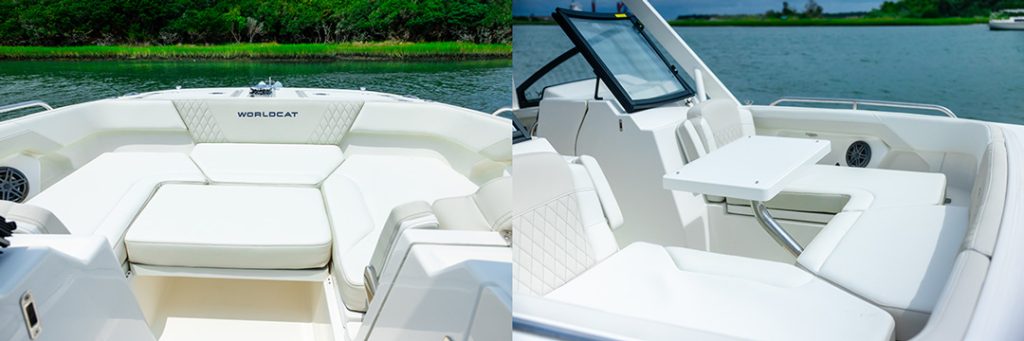World Cat 260DC-X bow seating