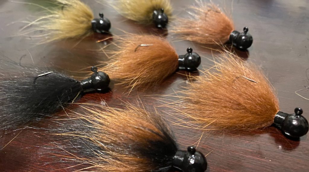 fishing hair jigs for bass in cold water