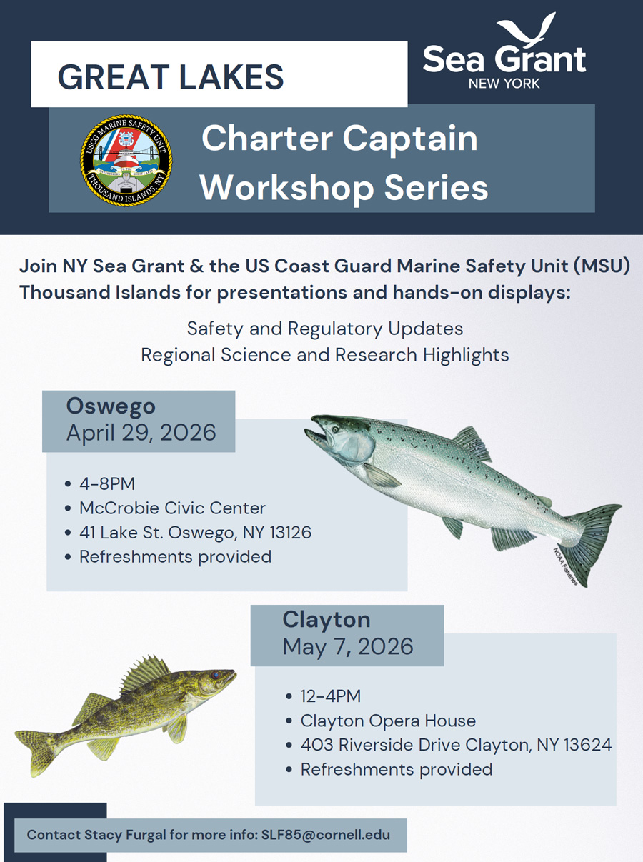 Sea Grant Great Lakes
Charter Captain
Workshop Series