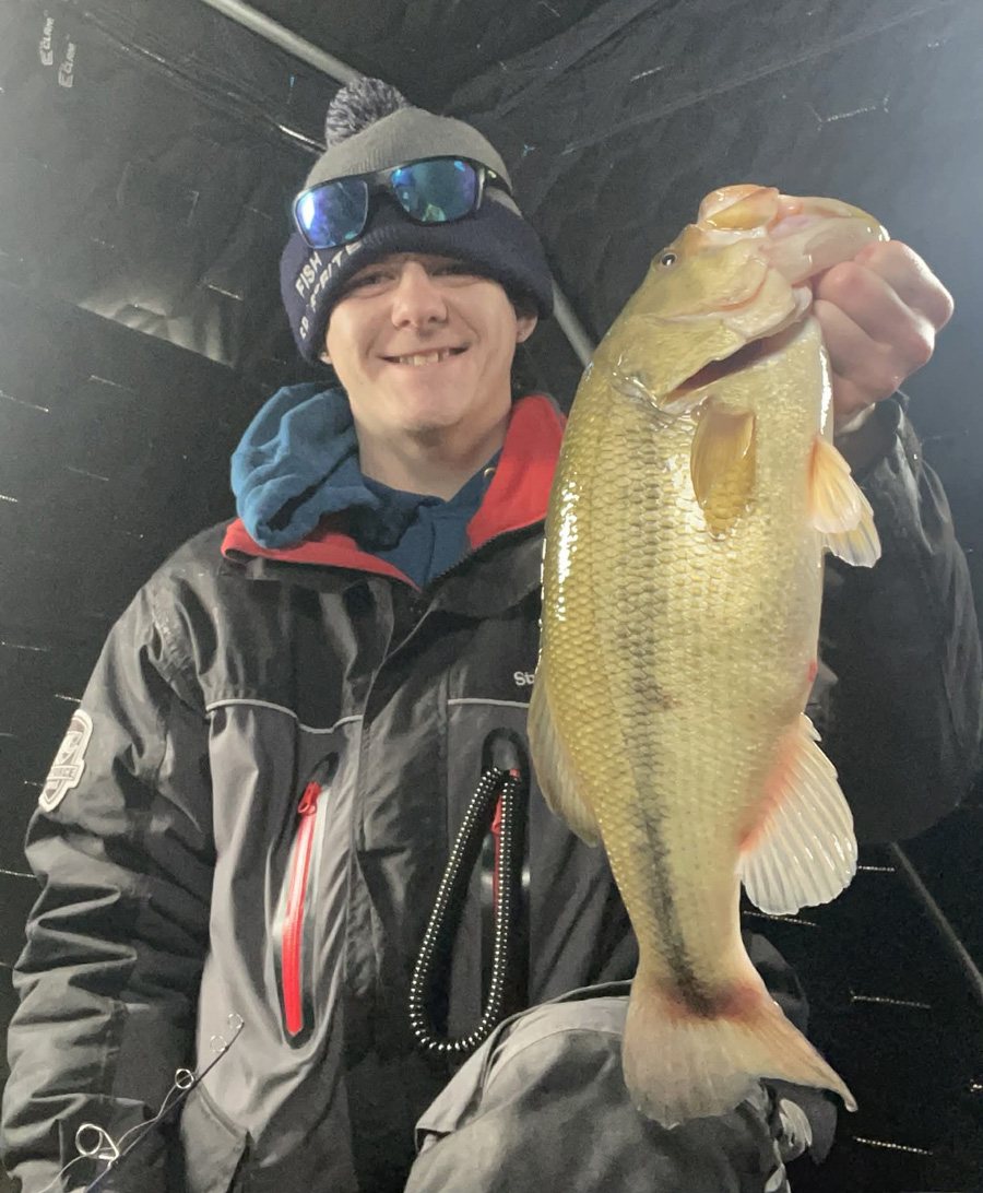 Matt Vogt with largemouth bass