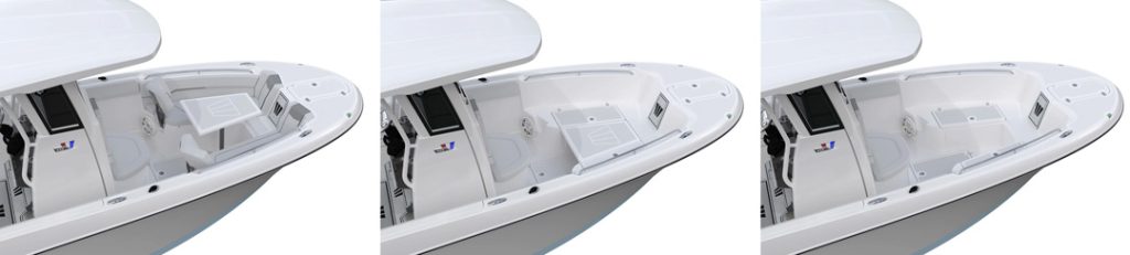 Wellcraft 243 Fisherman bow configurations