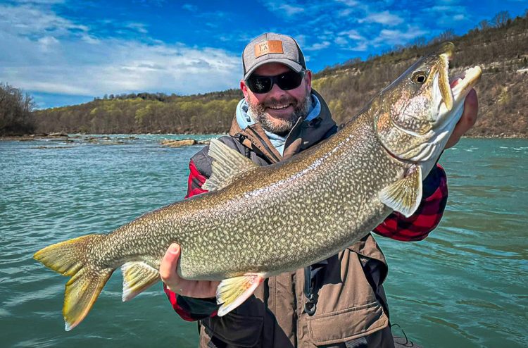 Trent Marsh with lake trout