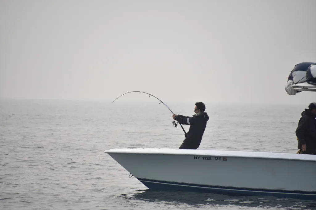 giant bluefin tuna fishing off New York City