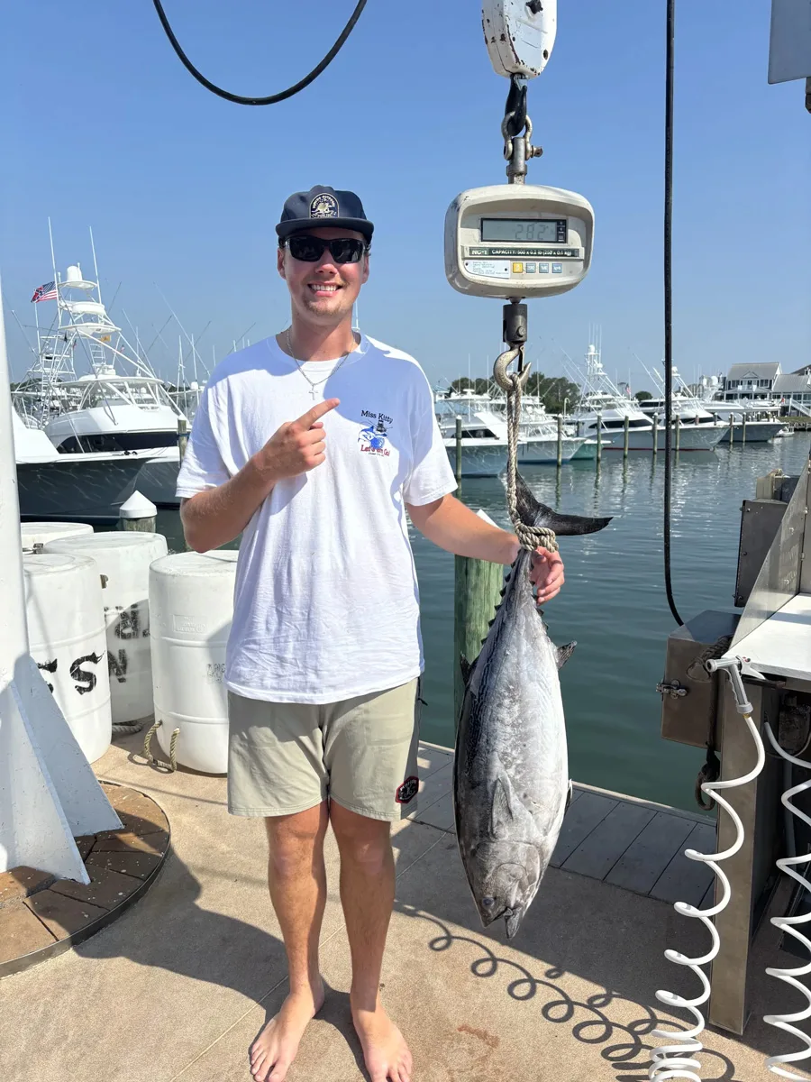 Cooper Clark’s 28.2-pound false albacore, caught on July 3.